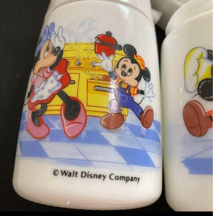 1990s Showa-era retro antique Disney Mickey Minnie soy sauce jug display