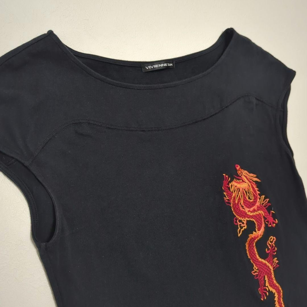 VIVIENNE TAM Red Embroidery Made in Japan Good Condition Size 0
