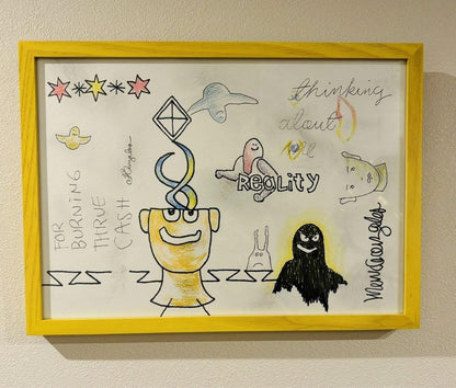 Mark Gonzalez Art Original Painting sup Basquiat GONZ