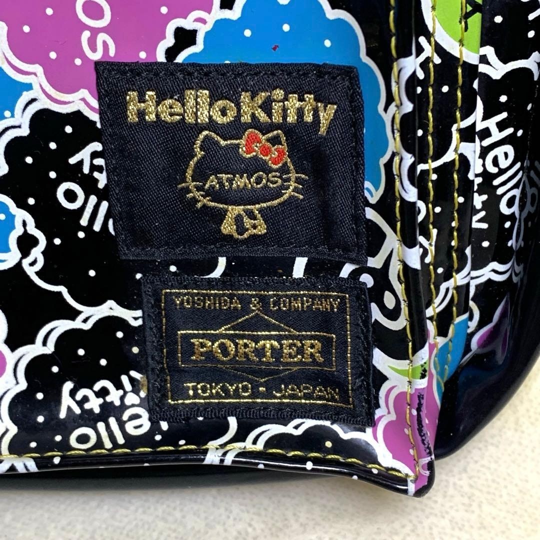 PORTER x Hello Kitty x ATMOS Enamel Shoulder Bag Rare Zipper Strap