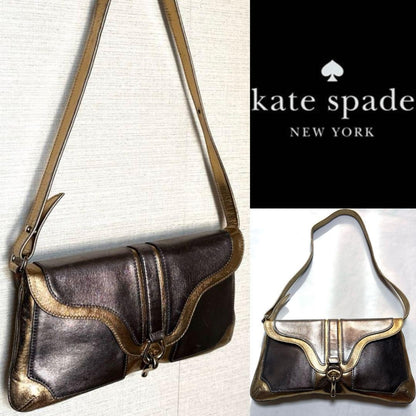 Kate Spade Gold Silver Shoulder Bag