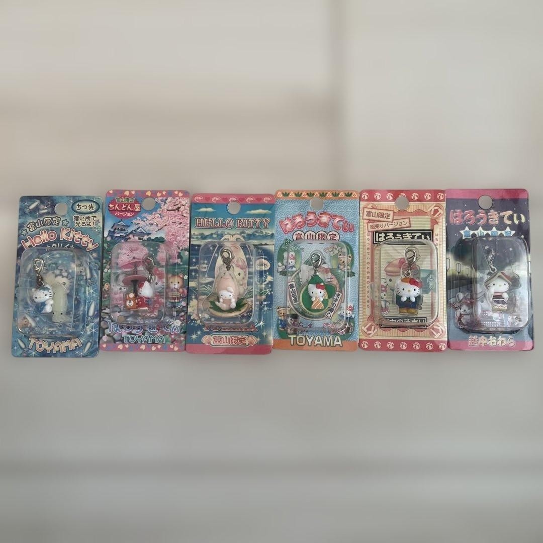 SANRIO Hello Kitty Gotochi Strap Lot of 6 Keychain Charm Japan Local