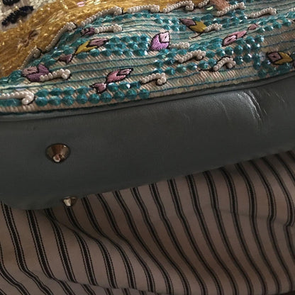 Anya Hindmarch Vintage embroidered beaded sequined tote bag