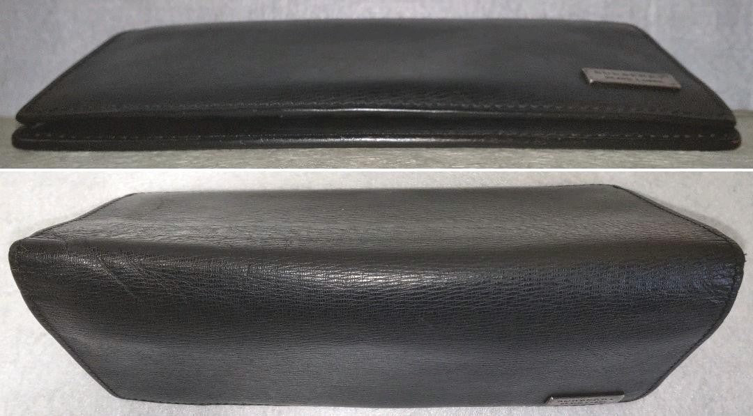 Burberry ◆Black◆Nova check◆Long wallet Authentic