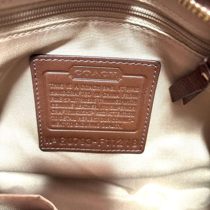 COACH Leather Patchwork Design Handbag Tote Bag F11218 Mosaic Hampton Suede