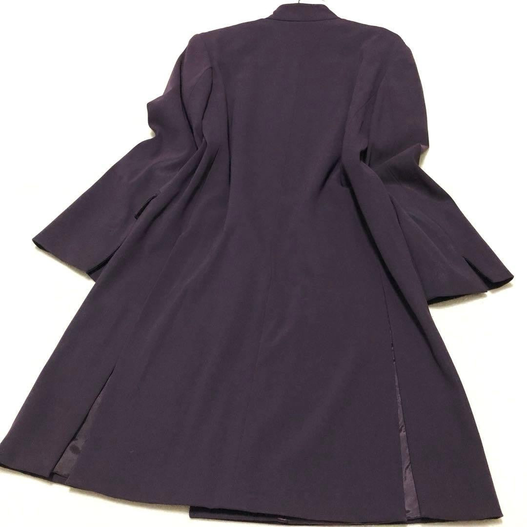 Max Mara Chester Coat Long No Collar Lightweight Violet Size 40 L