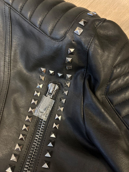 Balmain Studded Riders Jacket Men 8011 Size 48 New Item Limited Rare With Tag JP