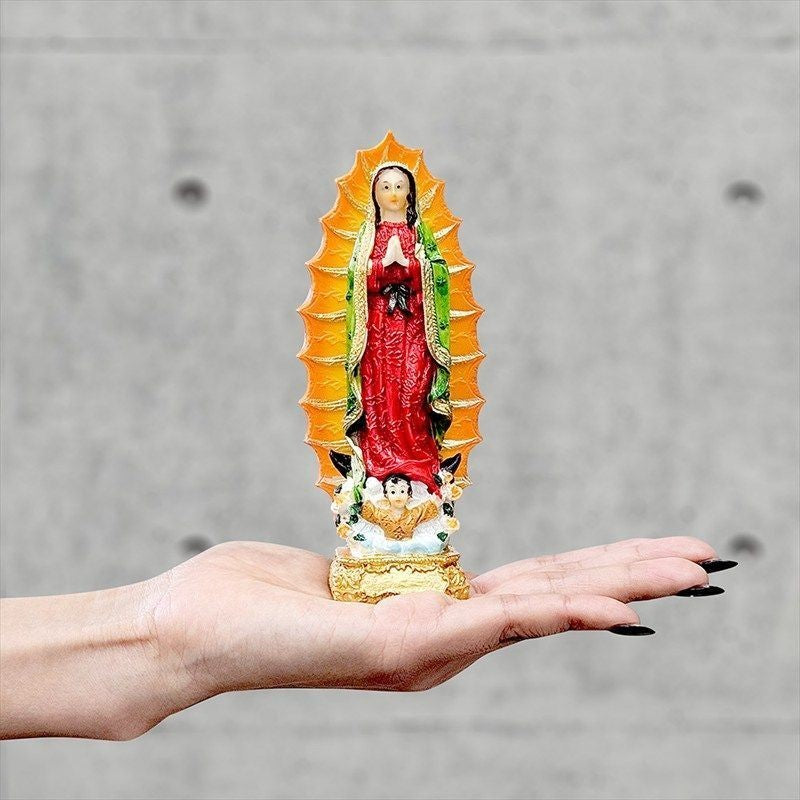 Maria Statue Object Interior Virgin Mary Painted Christ Goods Figure