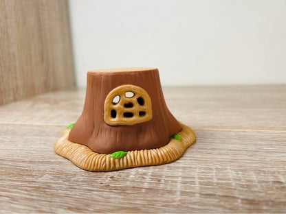 Vintage Rare Sylvanian Families Raccoon and Fairy Set Flower Swing stump