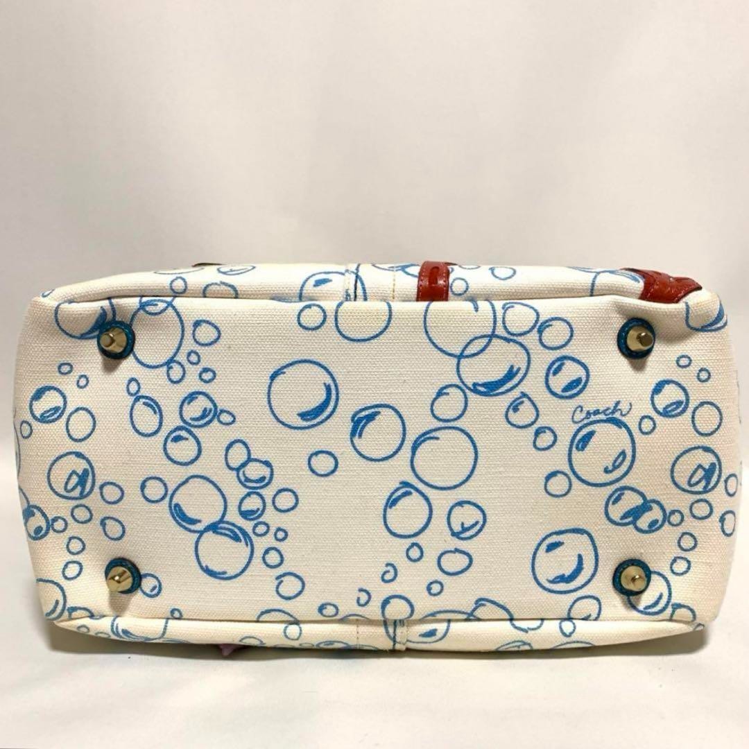 Rare COACH tote bag marine motif A4 storage large capacity bag