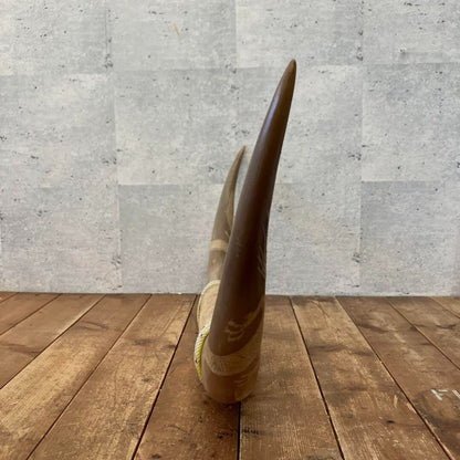 Water buffalo horn ornament, interior decoration, cloth decoration