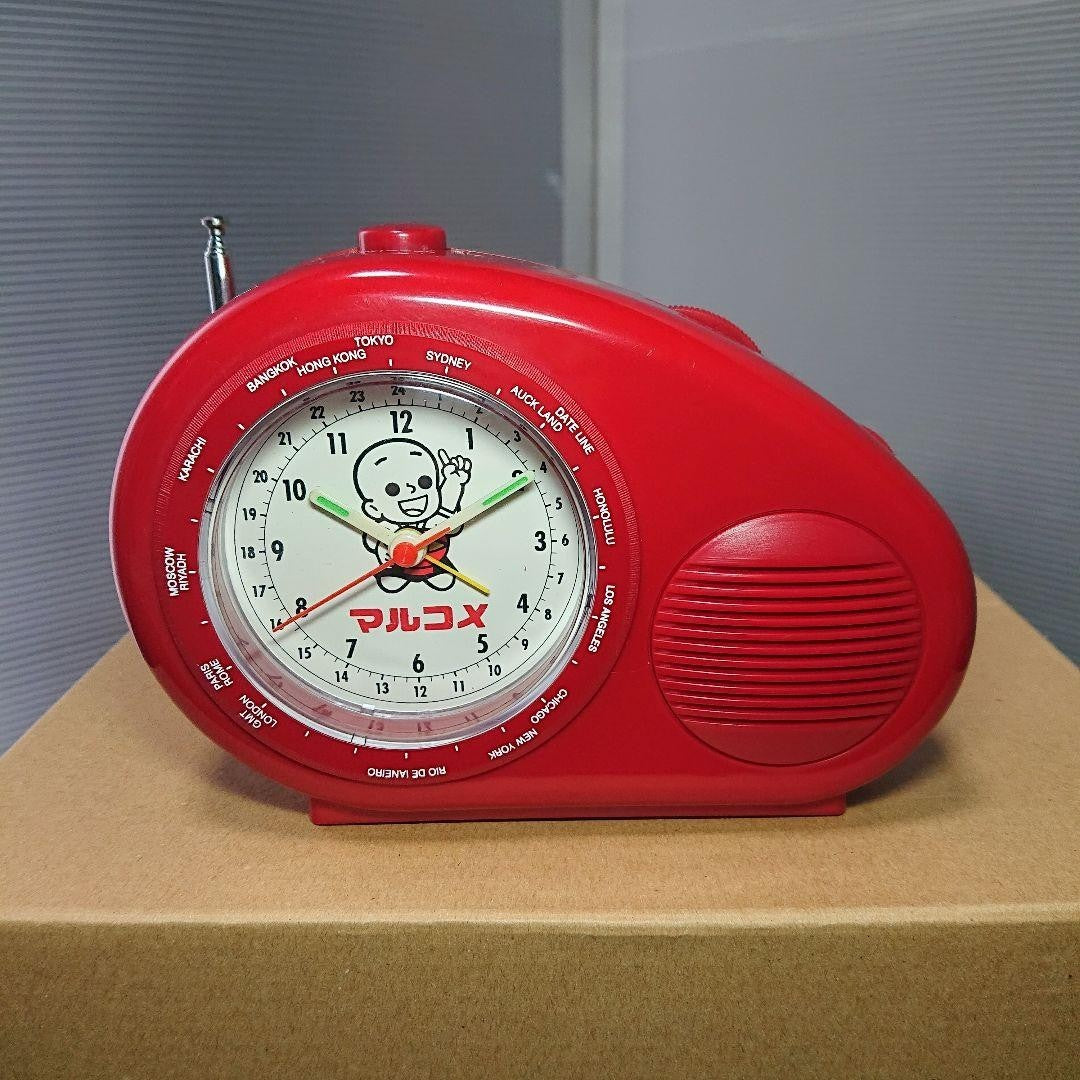Marukome Alarm Clock Radio Showa Retro Prize Winning Item Rare Collectible