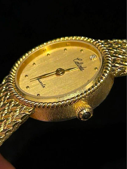 Calinda Analog Quartz Women Women'S Watch Gold Vintage 338636416