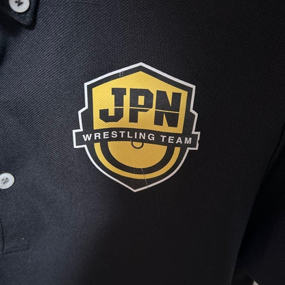 ASICS JAPAN Wrestling Team Polo Shirt 2XL Black Rare JPN Logo