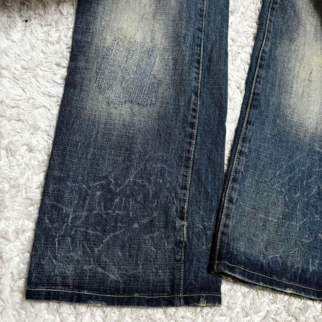 Ezra Fitch Premium Bootcut Denim W30 L30 Vintage Indigo Y2K