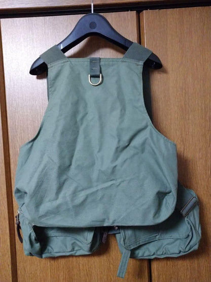 FILSON Fishing Strap Vest Green USA TALON Zip style 132 Vintage RARE