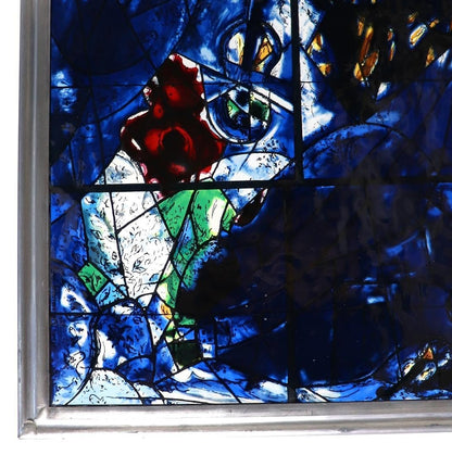 Marc Chagall Large Vintage Stained Glass American Windows 2/4