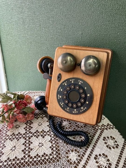 American Vintage Telephone Antique Interior Showa Retro