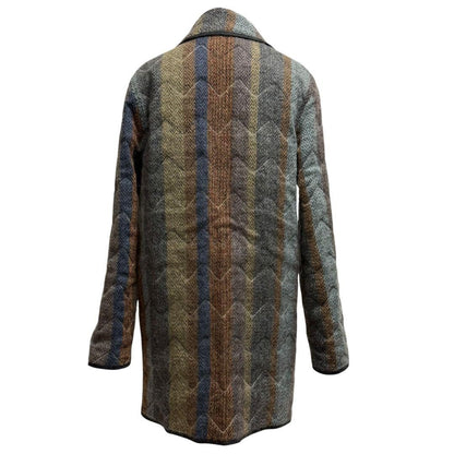 Missoni Women M Reversible Quilted Coat Top Quality Orange Tag Luxury Unique ITA