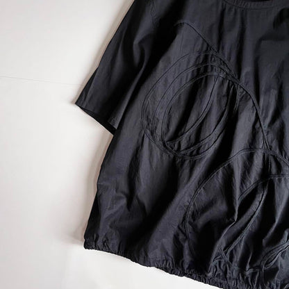 USED VINTAGE ISSEY MIYAKE HAI WIDE PULLOVER BLOUSE. GOOD
