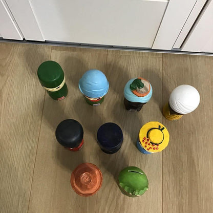 1970 Osaka World Expo: Ceramic piggy banks (9 pieces)