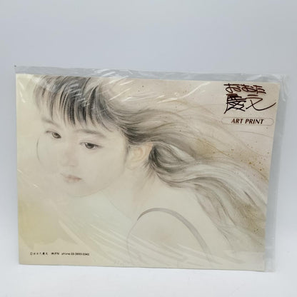 Keibun Ota Art Print: Girl's Painting (Watercolor)