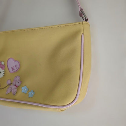 Hello Kitty Vintage Handbag Rare Used Cotton Canvas Bag