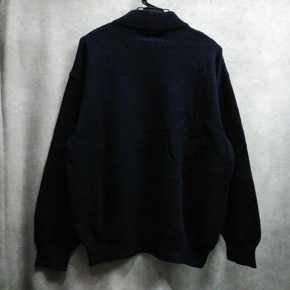 ICEBERG JEANS Vintage Men's Black Logo Wool Sweater Knit Rare Used