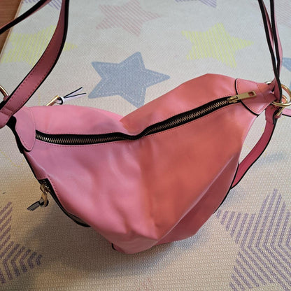 Samantha Thavasa Barbie Pink Leather 2Way Backpack Shoulder Bag Authentic
