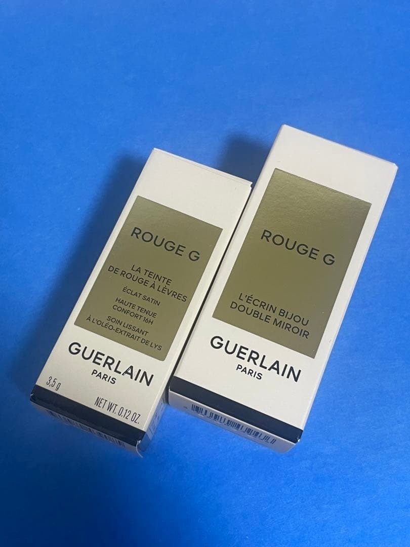 Guerlain Rouge G, lipstick & lipstick Case, SATIN214 & LE STRASSE, Brand new