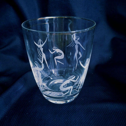 Showa Retro Morozov Brewery Rock Glass Tumbler Glass Novelty 4-Piece Set