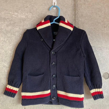 Ralph Lauren Polo Shawl Collar Cardigan Babyweight 90 Vintage Rare Edition