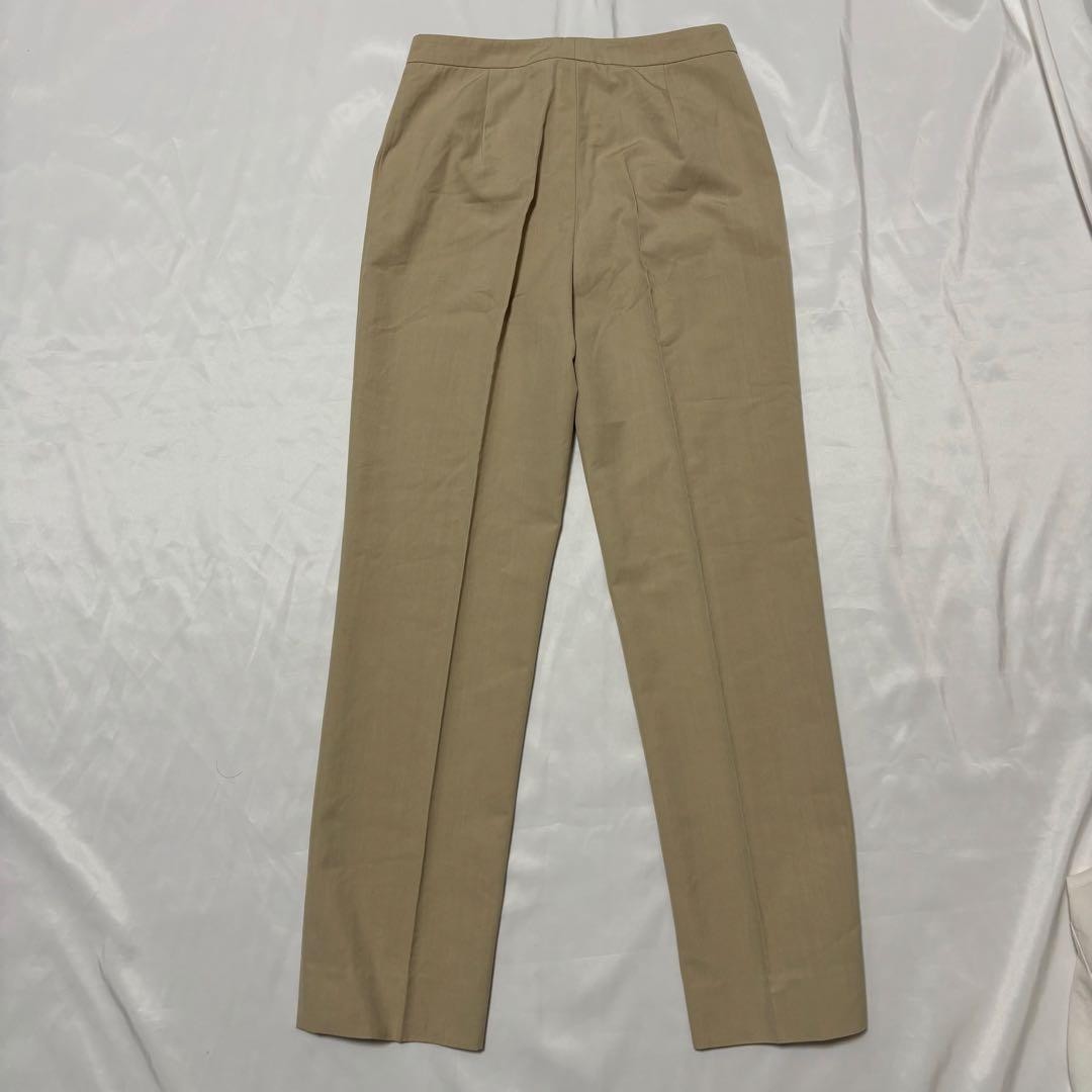 Rare 90s Miu Miu Vintage Beige Center Press Slacks Pants Size 40 Italy