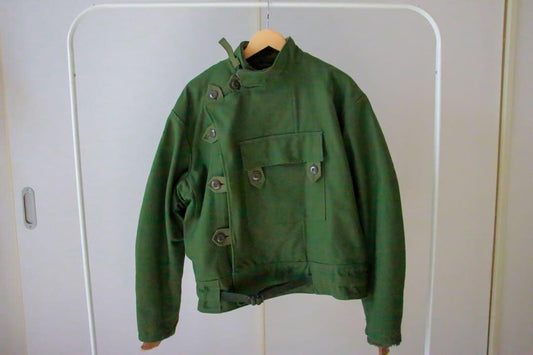 60's Swedish army motorcycle jacket size C50 L EURO vintage Cotton Used