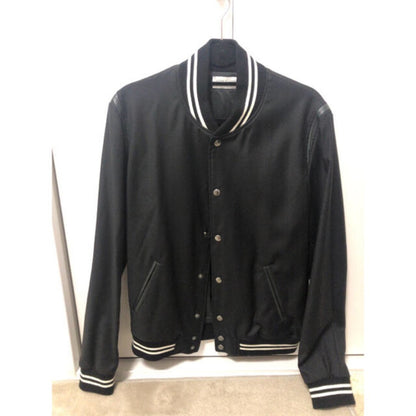 John Elliott Black Stadium Jacket Blouson Size L Used