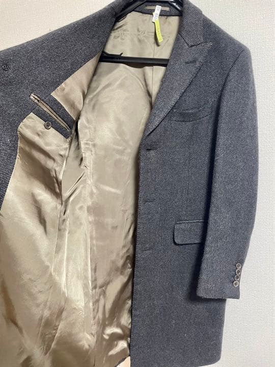 TODD SNYDER TODD SNYDER Chester Coat Wool Dark Gray Men's Size M