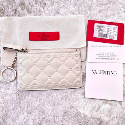 VALENTINO GARAVANI Key Pouch Coin Case Card Holder Wallet Used Ex+ Authentic JPN