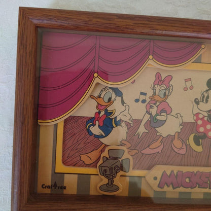 Disney Art Frame Mickey Mouse Vintage