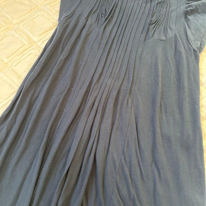 TSUMORI CHISATO Dark Navy Short Sleeve Tunic Dress Navy 33.8 inches