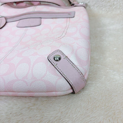 COACH Signature Shoulder Bag Pink