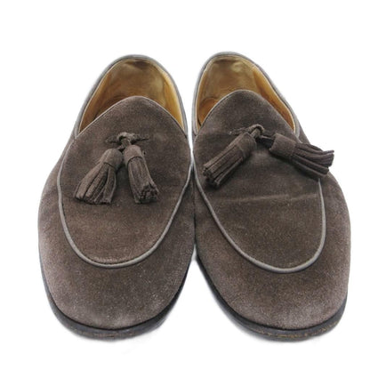 Berwick Tassel Loafer Suede Leather Shoes 41 Approx 26.5cm Brown Lace 4951 Used