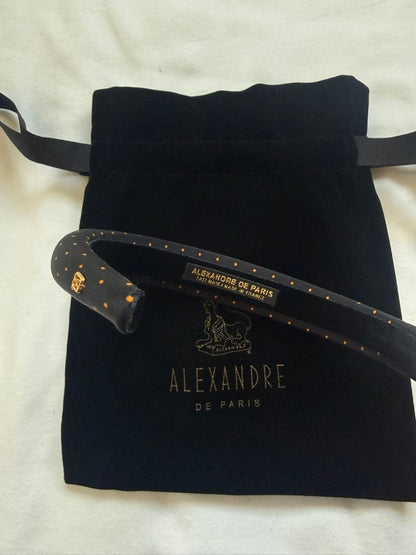 Alexandre de Paris Hairband Drawstring Pouch Rare Vintage Lightweight US