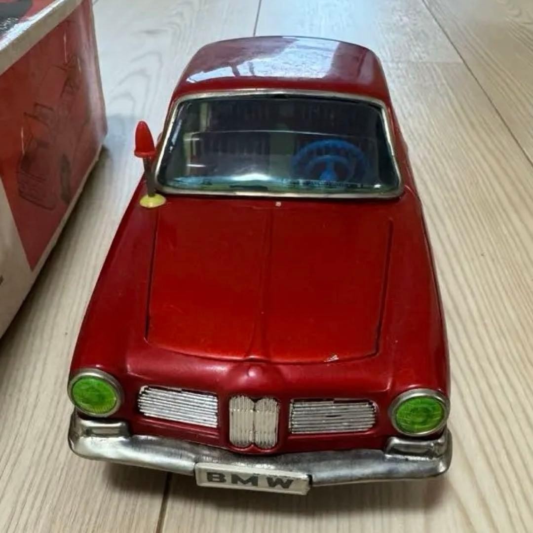 【Vintage Tin Car】 Ichiko BMW 3200-CS Coupe Red Original Vintage Item