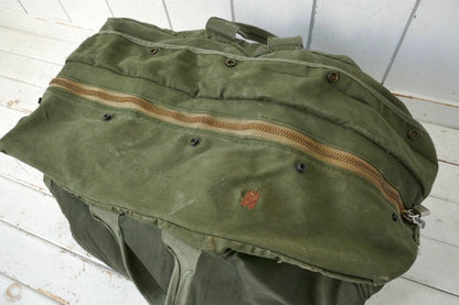 Military US Army USAF LIGHTNING Zipper Vintage Flyers Kit Bag Boston Bag USA