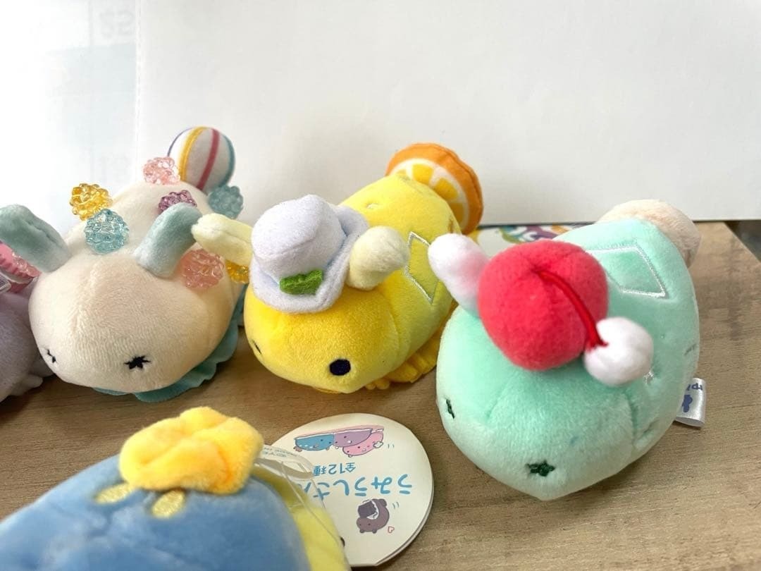 Palm-Sized Yumemiushi Sea Slug Plush Set