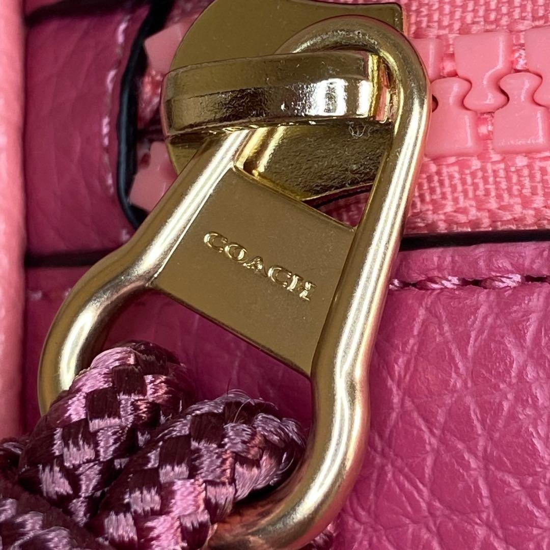 COACH Disney Mickey Pink Leather Crossbody Bag Limited Authentic Rare