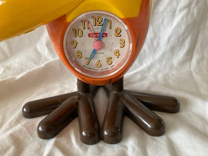 Kyoro-chan Chocolate Ball Talking Alarm Clock 8.3 inches high Rare