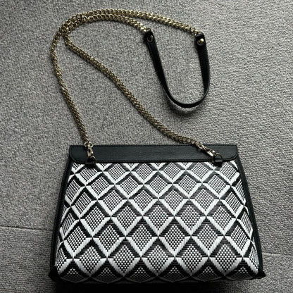 STRATHBERRY STYLIST Chain Geometric shoulder bag crutch crossbody Black Sale