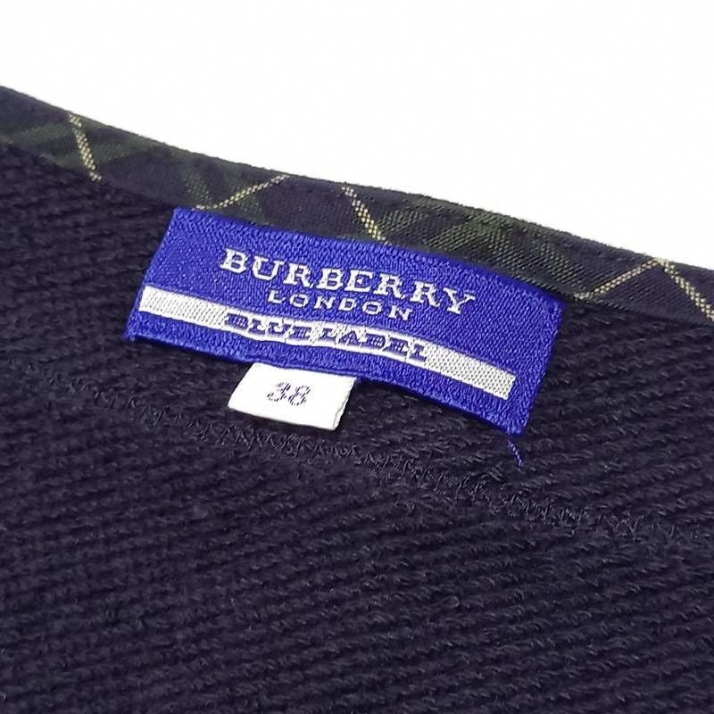 Burberry Blue Label Nova Check Dress Navy Size 38 Elegant Design