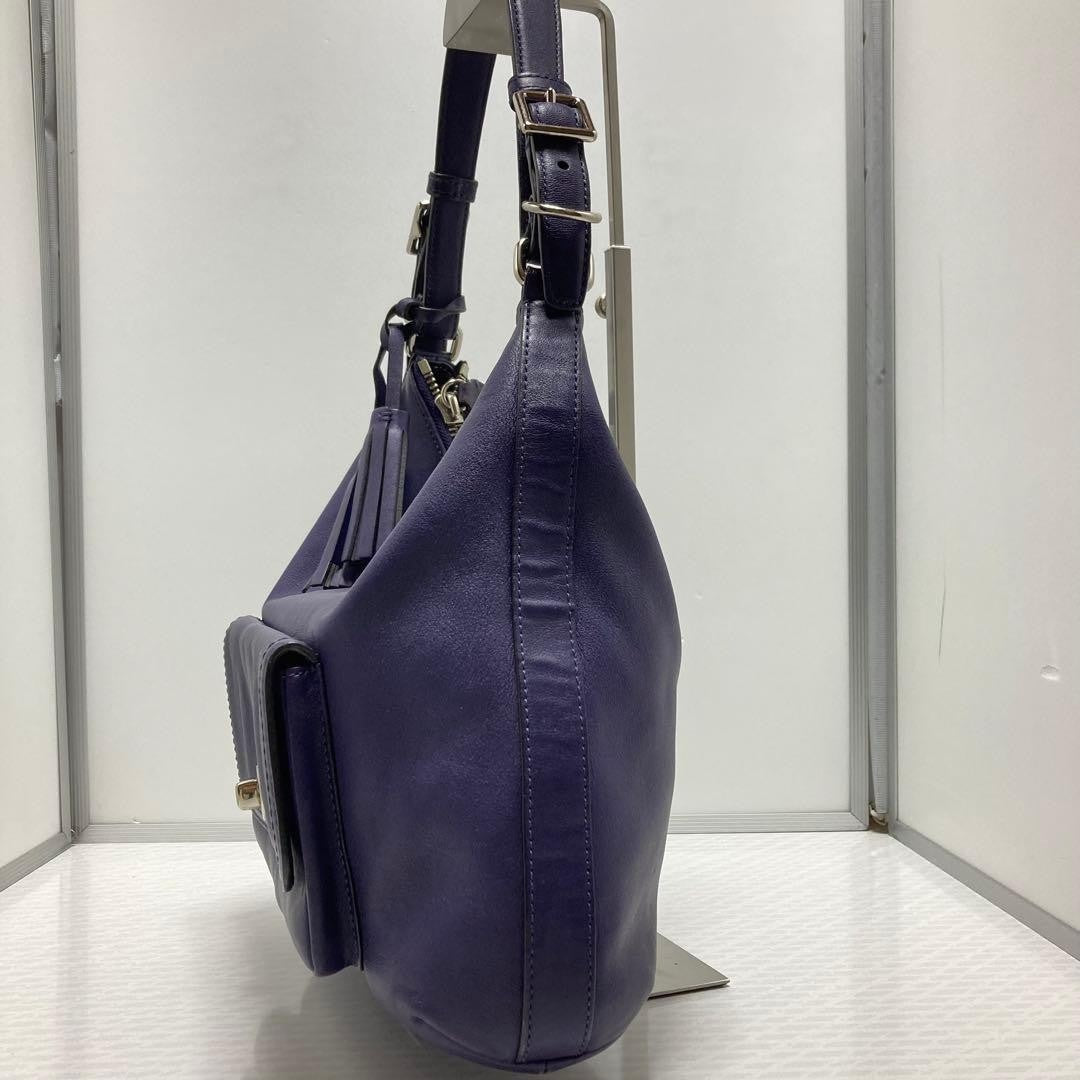 COACH Purple Leather Hobo Bag Legacy Courtenay Y2K Vintage Rare